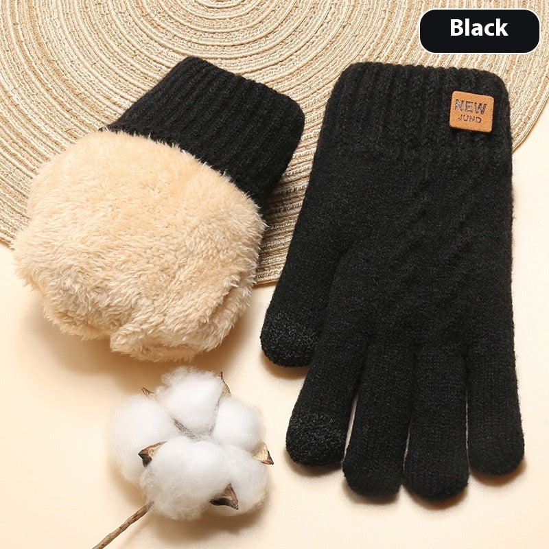 Women's Double-Layer Fleece Lined Thermal Gloves - Divine Athena