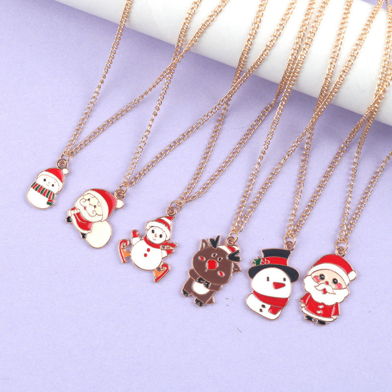 Festive Cartoon Pendant Necklace — Charms for Christmas - Divine Athena